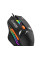 Дротова ігрова миша 550E RGB-підсвітка USB 6 кнопок ергономічна чорна