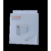 Швидкозарядний USB адаптер кабель USB TypeC 200W підтримка PD USB
