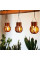 Набір садових підвісних світильників Garden Light 9 з полум'я робота на сонячній батареї