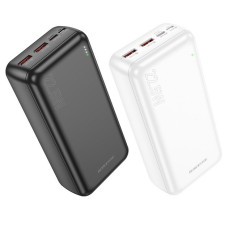 Потужний повербанк BOROFONE BJ 38 B 30000 mAh зі швидким заряджанням два USB-порти для планшетів і телефонів