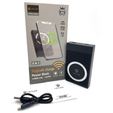 Зовнішній акумулятор LENYES PW017D 10000 mAh з MagSafe, бездротовою зарядкою 15W і швидким заряджанням 22.5W