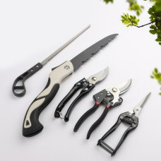 Набір садового інструменту Garden Set SK-5 Top складається з 5 предметів: два секатори, ножиці, пилка, ножівка
