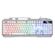 Ігрова мембранна клавіатура K-25 з RGB-підсвіткою, USB, мультимедійні клавіші для зручності