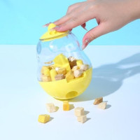Интерактивная игрушка кормушка для собак кошек оранжевая 14×10 см