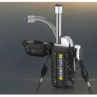 USB зажигалка Lighter Explorer электродуговая без газа IP56 черная