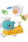 Фрисбі іграшка Han Bo Toys Whale Frisbee 9965A 6 тарілок 2 сачка різнобарвне