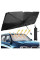 Сонцезахисний автозонт Car Umbrella для лобового скла 140×78 см, складаний, чорний