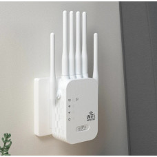 Wi-Fi ретранслятор із підтримкою двох частот 2.4 і 5 ГГц, до 1200 Мбіт/с, 6 антен, з портом RJ45