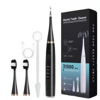 2 в 1 ультразвукова зубна щітка-скалер Electric Sonic Dental Scaler з дзеркалом і насадками для видалення