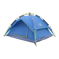 Палатка туристическая на 4 места полусфера ткань устойчивая от влаги установка простая комфорт на природе