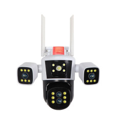 IP-камера JE-190 з трьома об'єктивами, нічним баченням, Wi-Fi та підтримкою PTZ керування