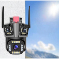 Вулична камера HW-SM1-20S з Wi-Fi, трьома об'єктивами та функцією PTZ для точного наведення