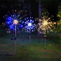 Сонячний газонний LED-світильник «Фейєрверк» з 180 лампами теплий білий клас захисту IP65