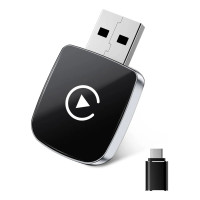 Беспроводной адаптер CarPlay и Android Auto с USB Type-C, поддерживает автоматическое подключение