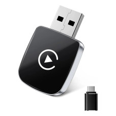 Бездротовий адаптер CarPlay і Android Auto з USB Type-C, підтримує автоматичне під'єднання