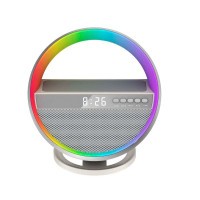 Багатофункціональна колонка G5 з будильником, RGB-підсвіткою й бездротовою зарядкою
