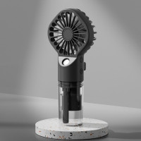 Маленький вентилятор Handy Fan LY-598 акумуляторний із розпиленням води, ручний портативний вентилятор 2 в 1