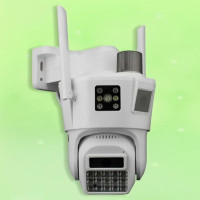 Вулична поворотна IP-камера 12 Мп з 4G, LAN, SD, датчиком руху та нічним баченням