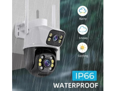 Вулична Wi-Fi IP-камера Q25 6 МП PTZ з LED-підсвіткою і датчиком руху, двосторонній аудіозв'язок