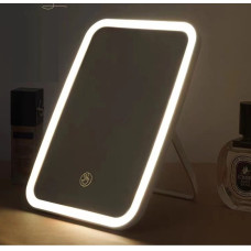 Зеркало настольное макияжное с LED подсветкой и сенсорным выключателем на аккумуляторе