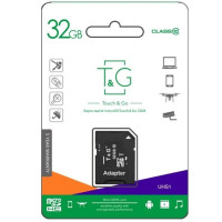 Картка пам’яті TG MicroSDHC 32GB Class 10 UHS-1 з адаптером SD для смартфонів, камер, планшетів