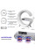 Функціональна лампа нічник Light Sound Machine 5 в 1 з бездротовою зарядкою 15 W, Bluetooth колонкою
