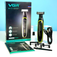 Аккумуляторный триммер для бороды и усов VGR V-017 беспроводная бритва USB зарядка водонепроницаемый триммер