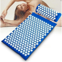 Коврик массажный с подушкой Acupressure Mat для расслабления, снятия стресса и болей