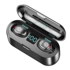 Бездротові сенсорні навушники Amoi F9 з Bluetooth і футляром 2000 мА·год, чорні