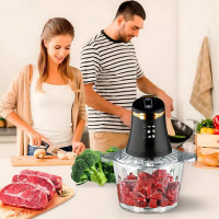 Блендер Domotec 7041 универсальный, 3 л, 600 Вт, для смузи и супов-пюре Черный