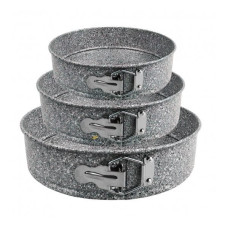 Форма для кексу EB-15209 з рознімним корпусом, антипригарне мармурове покриття, вуглецева сталь, 24-28 см