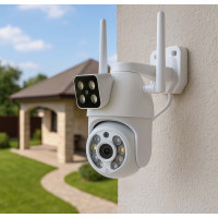 Уличная камера Wi-Fi PTZ Q2 видеонаблюдение 360° Dual Lens AND Q2 с ночным видением