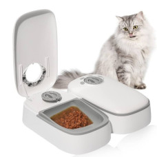 Автоматична годівниця з таймером для котів і собак PetnessGo Automatic 2 секції 355 мл