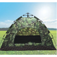 Намет автоматичний 6-місний 2х2.5 м Камуфляж, саморозкладний, з антимоскітною сіткою і міцним каркасом Fiberglass