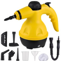 Ручний пароочисник RAF R.1028 (1000 Вт, 350 мл) із 7 насадками — портативний парогенератор для прибирання будинку, меблів, вікон т