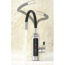 Проточний водонагрівач кран з гнучким виливом і цифровим дисплеєм RY-010-1 метал