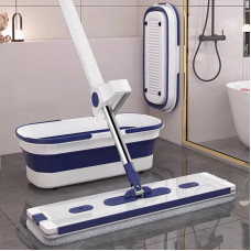 Швабра з відтискачем і складаним відром для прибирання підлоги домашня
