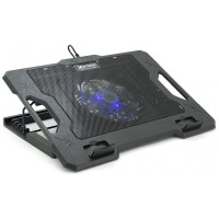 Охолоджувальна підставка для ноутбука XSTRIKE XS-33 9-17 дюймів із вентилятором, підсвічуванням і регулюванням кута