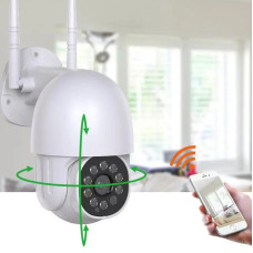 Поворотна вулична Wi-Fi камера відеоспостереження 360° з нічним баченням і аудіо AND V5