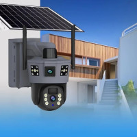 360° Уличная IP-камера TP18 4G Solar PTZ с автономным питанием и SIM-картой, 6 МП, черная