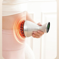 Вібраційний масажер KACHEEG з інфрачервоним підігрівом і червоним світлом для живота, шиї та плечей