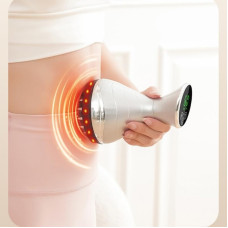 Вібраційний масажер KACHEEG з інфрачервоним підігрівом і червоним світлом для живота, шиї та плечей