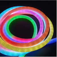 Умная гибкая LED RGB, неоновая лента-шланг 5 м, USB, управление через Bluetooth, синхронизация с музыкой