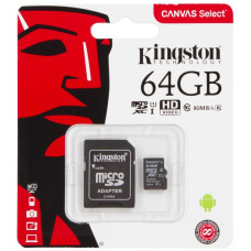 Карта пам'яті microSD Kingston Class 10 UHS-I 64 ГБ