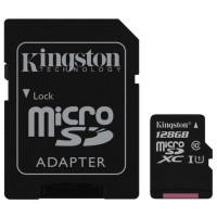 Карта пам’яті microSD Kingston 128 ГБ Class 10 UHS-I для смартфонів, планшетів, камер та дронів