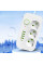 Мережевий фільтр Power Socket F09U 3 розетки, 4 USB + Type-C, 2 м, чорний/білий