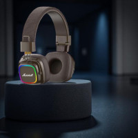 Наушники беспроводные Bluetooth A30 Marshall, коричневые