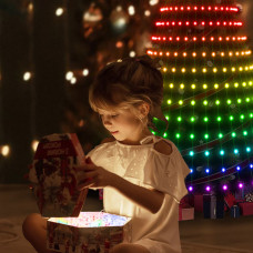 Светодиодная гирлянда 10LINE 2M, 200 ламп, управление через APP, USB, IP64, мультиколор