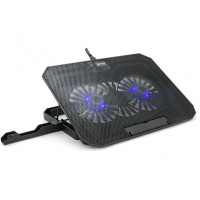 Охлаждающая подставка для ноутбука 9–17 дюймов с двумя вентиляторами и регулировкой наклона XSTRIKE XS-11