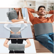 М’яка USB електрогрілка 28,5×44,5 см для рук, ніг і тіла, сірий